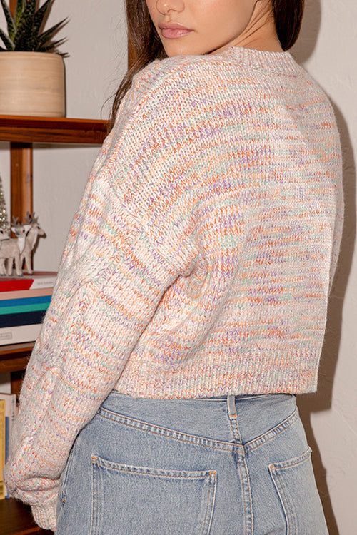 Getaway Weekend Colorful Knit Two-Pieces Sweater
