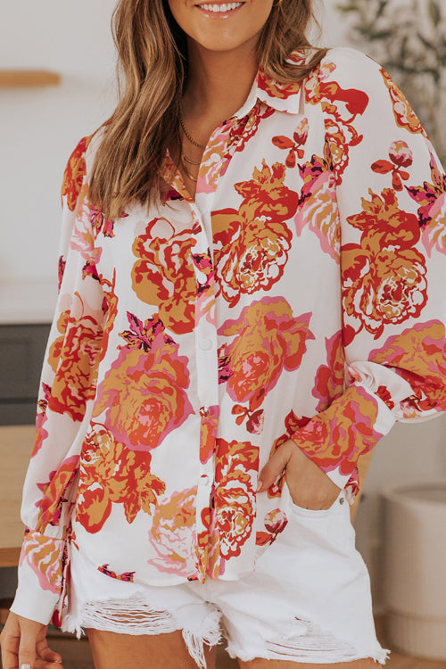 Sunny Side Of Life Floral Print Long Sleeve Top - 9 Colors