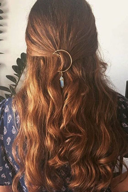 Moon Rhinestone Hair Ornaments