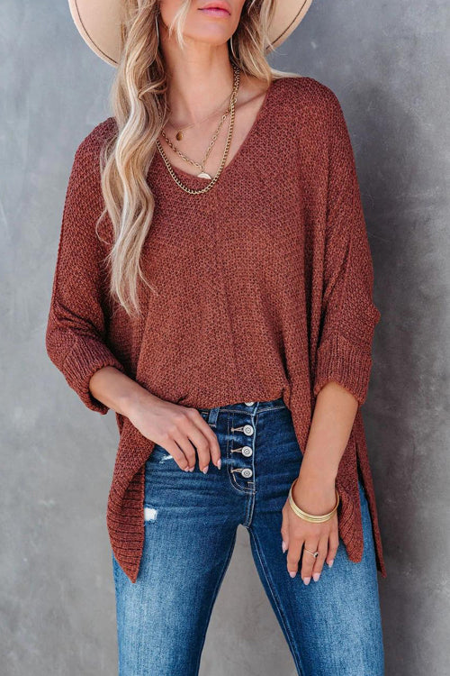 What You Love Long Sleeve Knit Sweater Top - 2 Colors