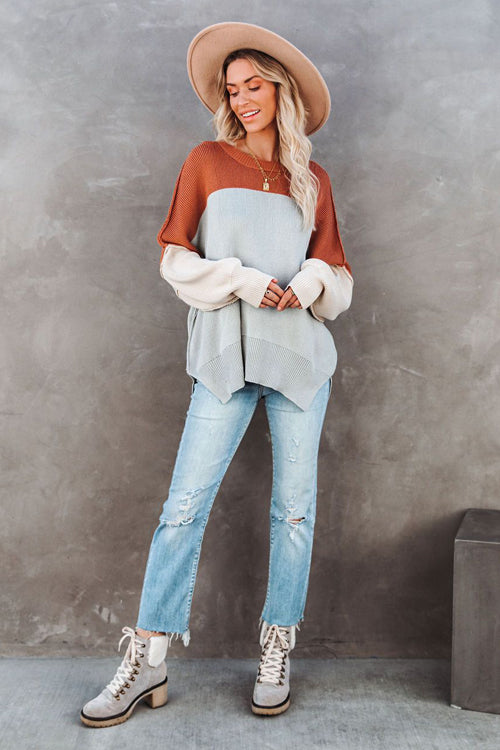 More Than Love Drop Shoulder Knit Sweater