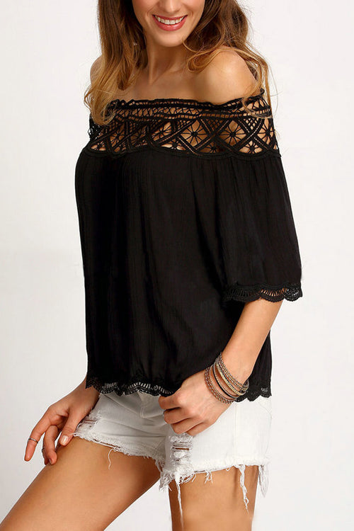 Sweet Memories Off the Shoulder Eyelet Top - 3 Colors