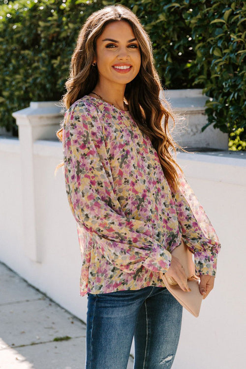 Even Sweeter Floral Printed Smocked Top