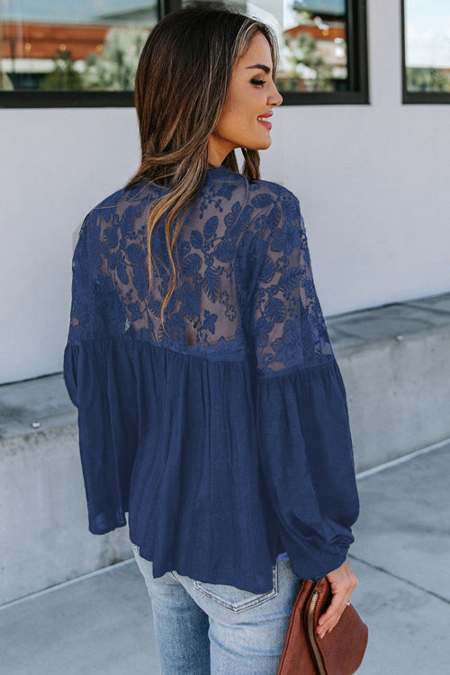 Daydream Lace Embroidery Button Up Top - 2 Colors