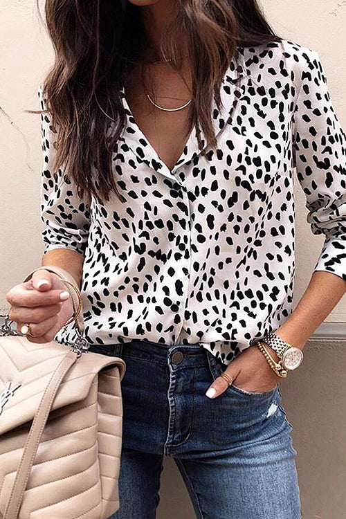 Everlee Leopard Print Long Sleeve Shirt - 2 Colors