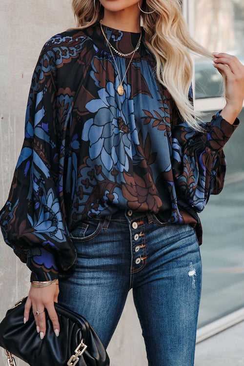 Sweet Side Printed Statement Sleeve Top