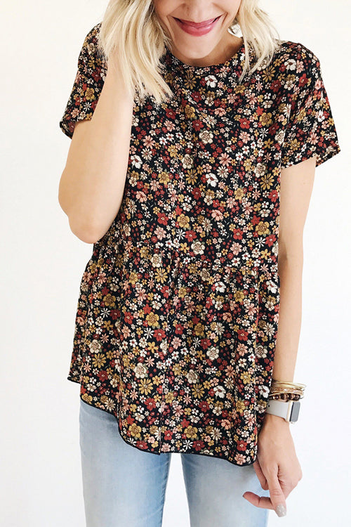 Pleasant Surprise Floral Print Tee - 4 Colors