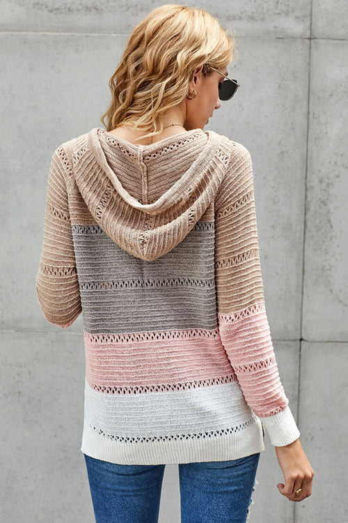 Cute And Cozy Striped Knit Sweater - 4 Colors