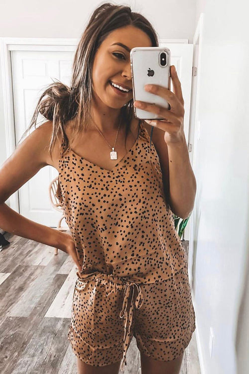 Cozy as Can Be Dotted Cami Suit - 2 Colors
