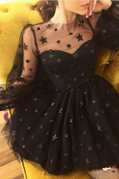 Star Galaxy Tulle Skater Dress - 4 Colors