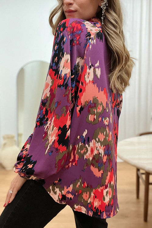 Never Been Better Floral Print Statement Sleeve Top - 4 Colors