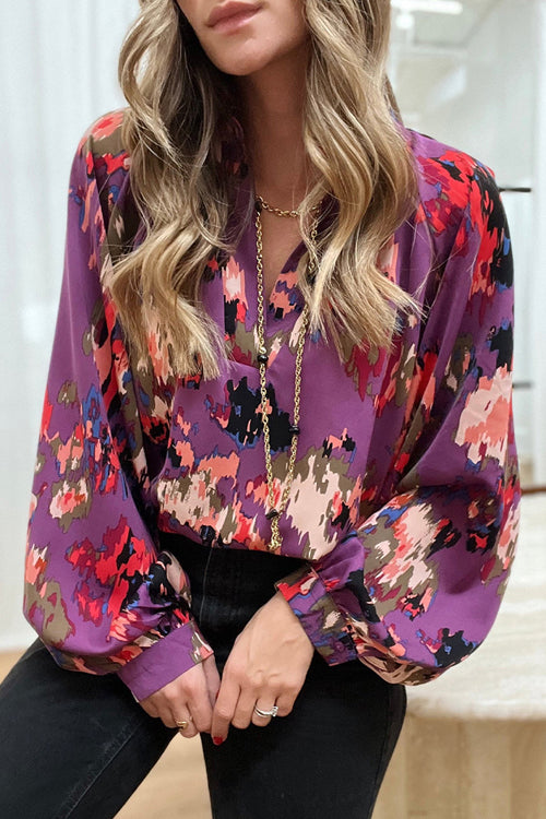 Never Been Better Floral Print Statement Sleeve Top - 4 Colors