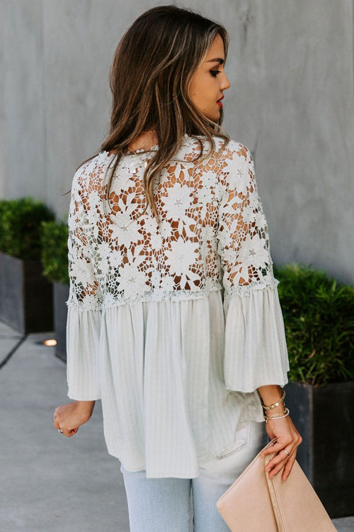 Dream Date Lace Embroidery Top - 3 Colors