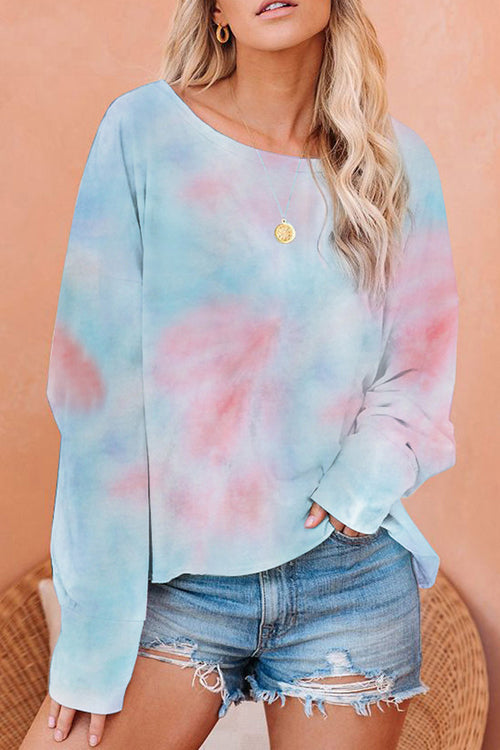 Good Luck Tie-Dye Long Sleeve Top