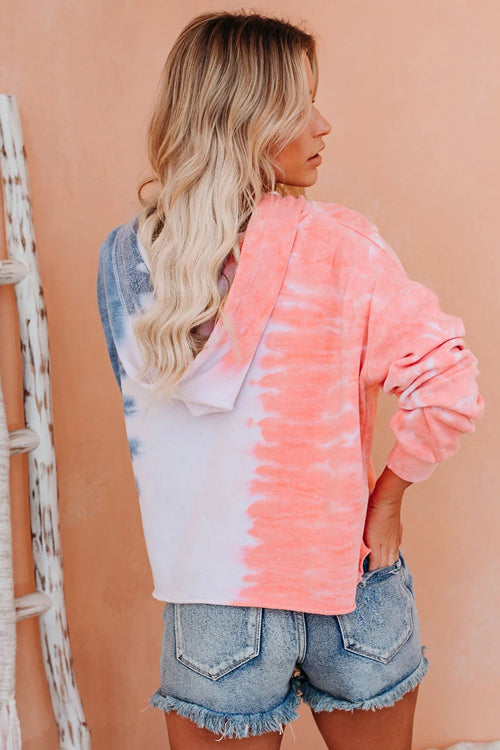 Carefree Lifestyle Tie-Dye Hoodie Top - 3 Colors