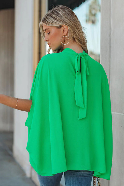 Impress Me Tie-Back Cape Top