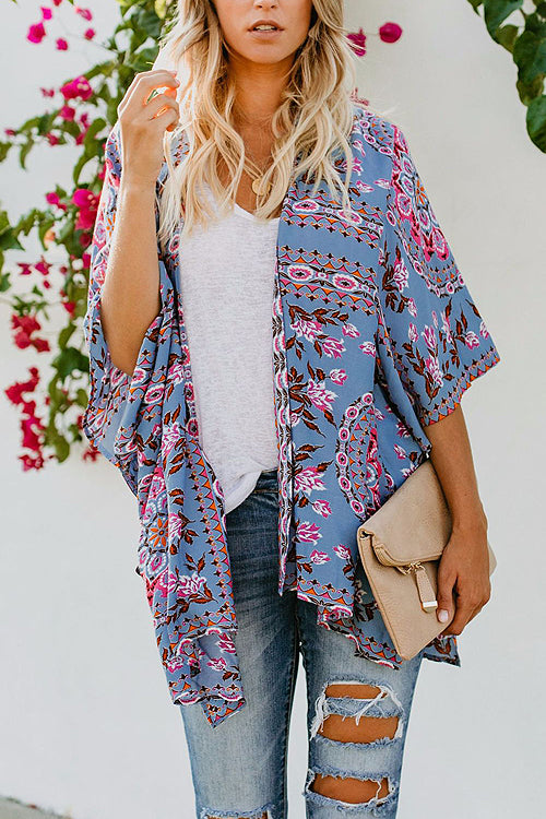 Lucky Break Boho Print Duster - 4 Colors