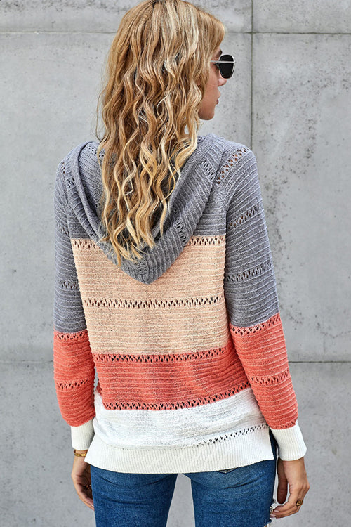 Cute And Cozy Striped Knit Sweater - 4 Colors