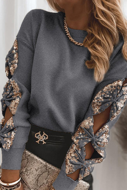 Chic And Cozy Sequin Long Sleeve Sweater - 3 Colors