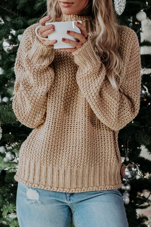 Emerson High-neck Knit Sweater