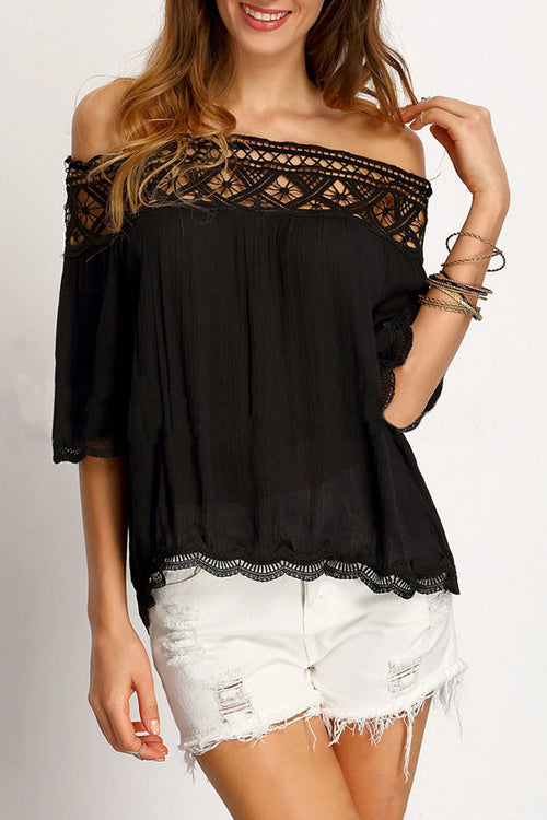 Sweet Memories Off the Shoulder Eyelet Top - 3 Colors