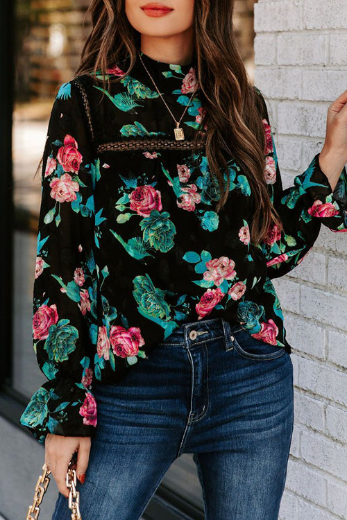 Bounty Of Blooms Floral Lace Top