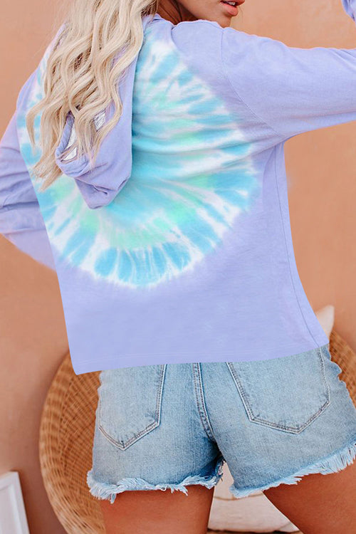 Carefree Lifestyle Tie-Dye Hoodie Top - 3 Colors