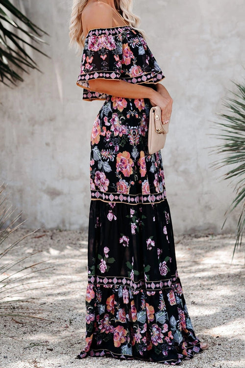 Lost In The Moment Boho Print Maxi Dress - 4 Colors