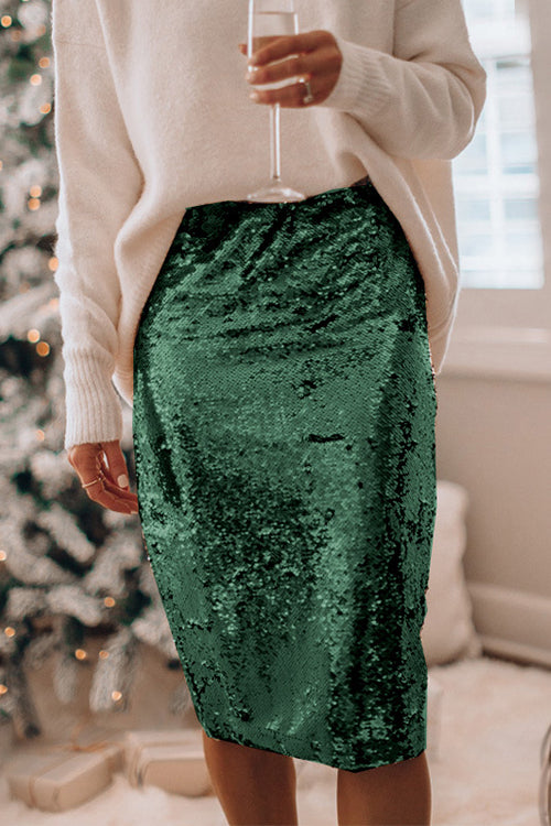 Watch Me Wow Sequin Midi Skirt - 4 Colors