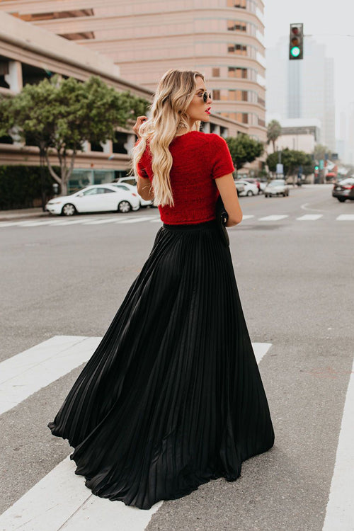 City View Pleated Maxi Skirt - 6 Colors