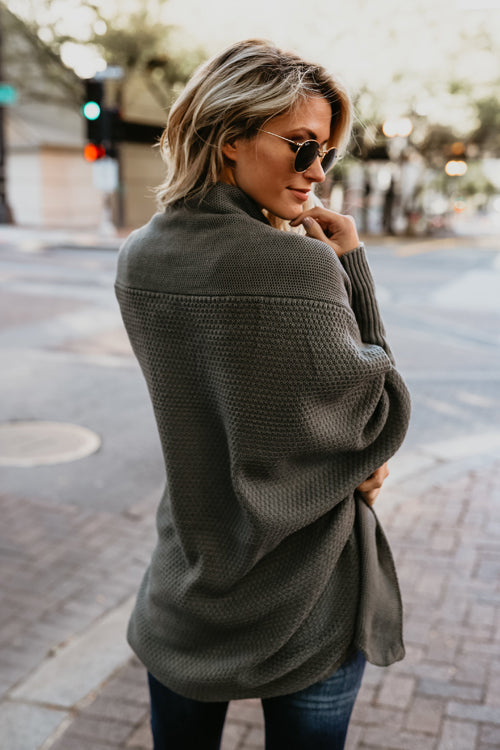 Cozy Cutie Bat-wing Sleeve Sweater Cardigan