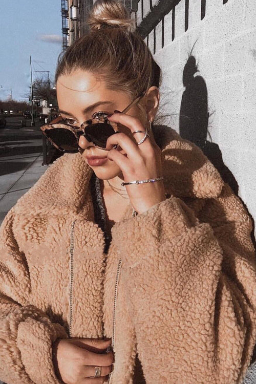 See Me Now Faux Fur Oversized Coat - 2 Colors