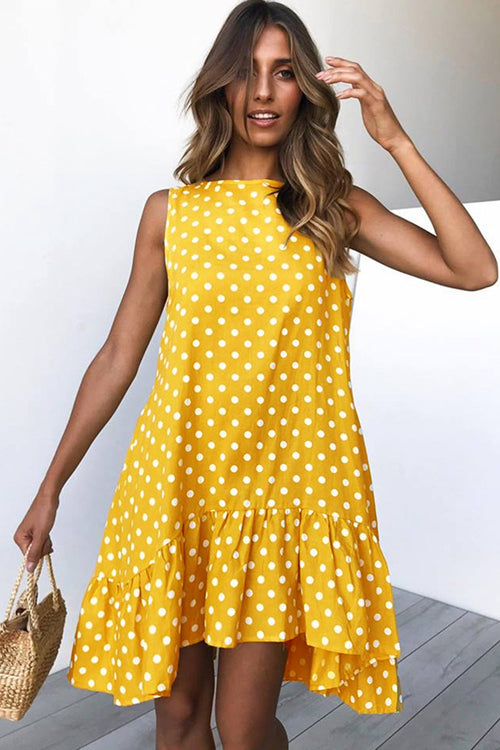 Sunshine and Smiles Dot A-line Mini Dress - 3 Colors