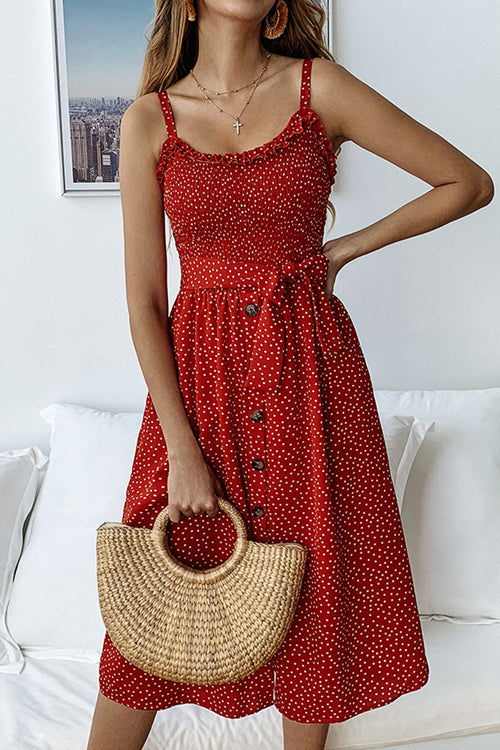 Love You Always Dots Buton-Up Midi Dress - 3 Colors