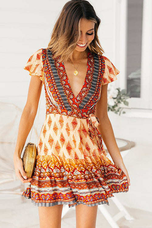 Forever Your Girl Boho Print Mini Dress - 3 Colors