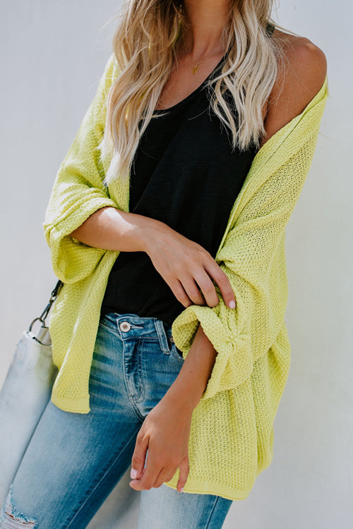 Free Spirits Pure Color Knit Cardigan - 3 Colors
