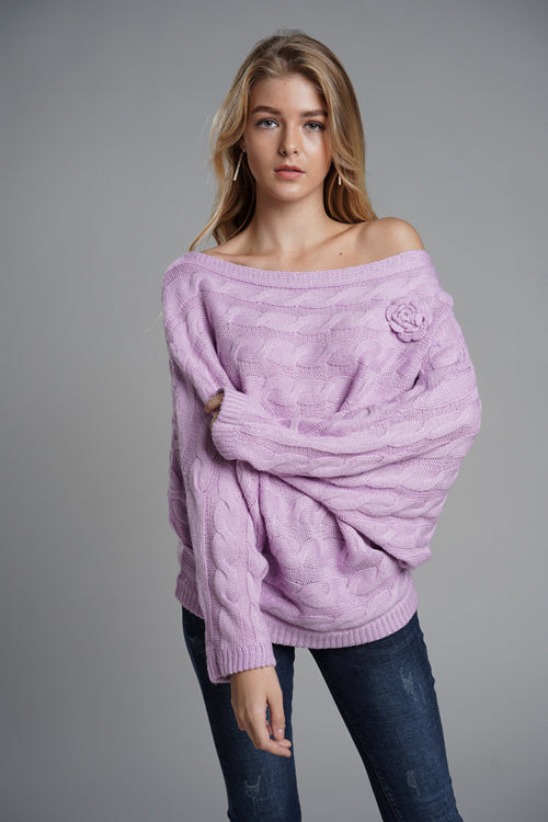 Ticket to Cozy Rose Knit Sweater - 2 Colors