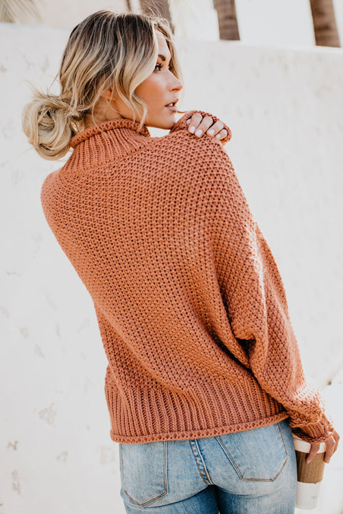 Emerson High-neck Knit Sweater