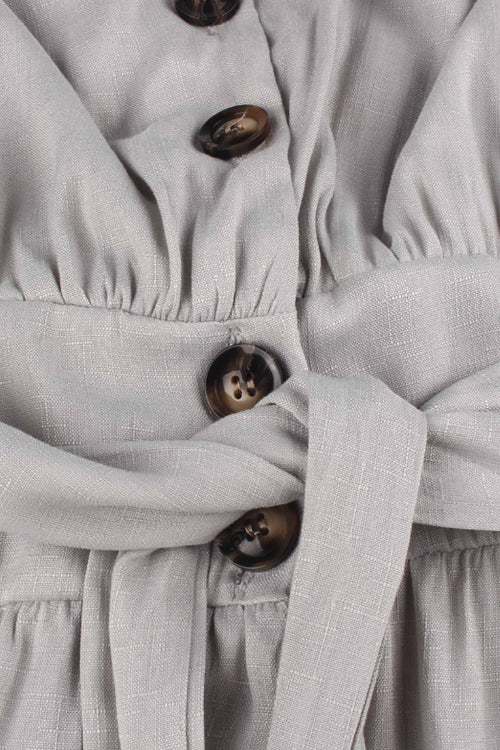 Chic Love Princess Button Ties-Up Midi Dress - 4 Colors