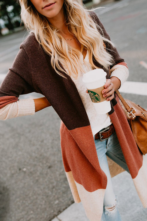 Simply Amazing Blush Stripe Knit Cardigan