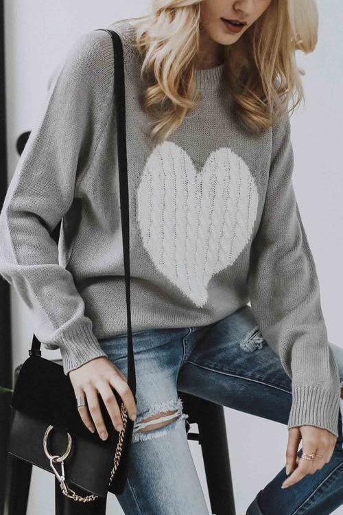 License to Love Heart Knit Sweater - 3 Colors