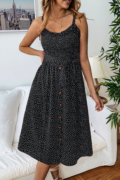 Love You Always Dots Buton-Up Midi Dress - 3 Colors